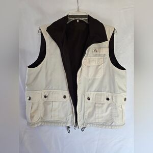 Ralph Lauren Womens Beige And Brown Reversable Vest